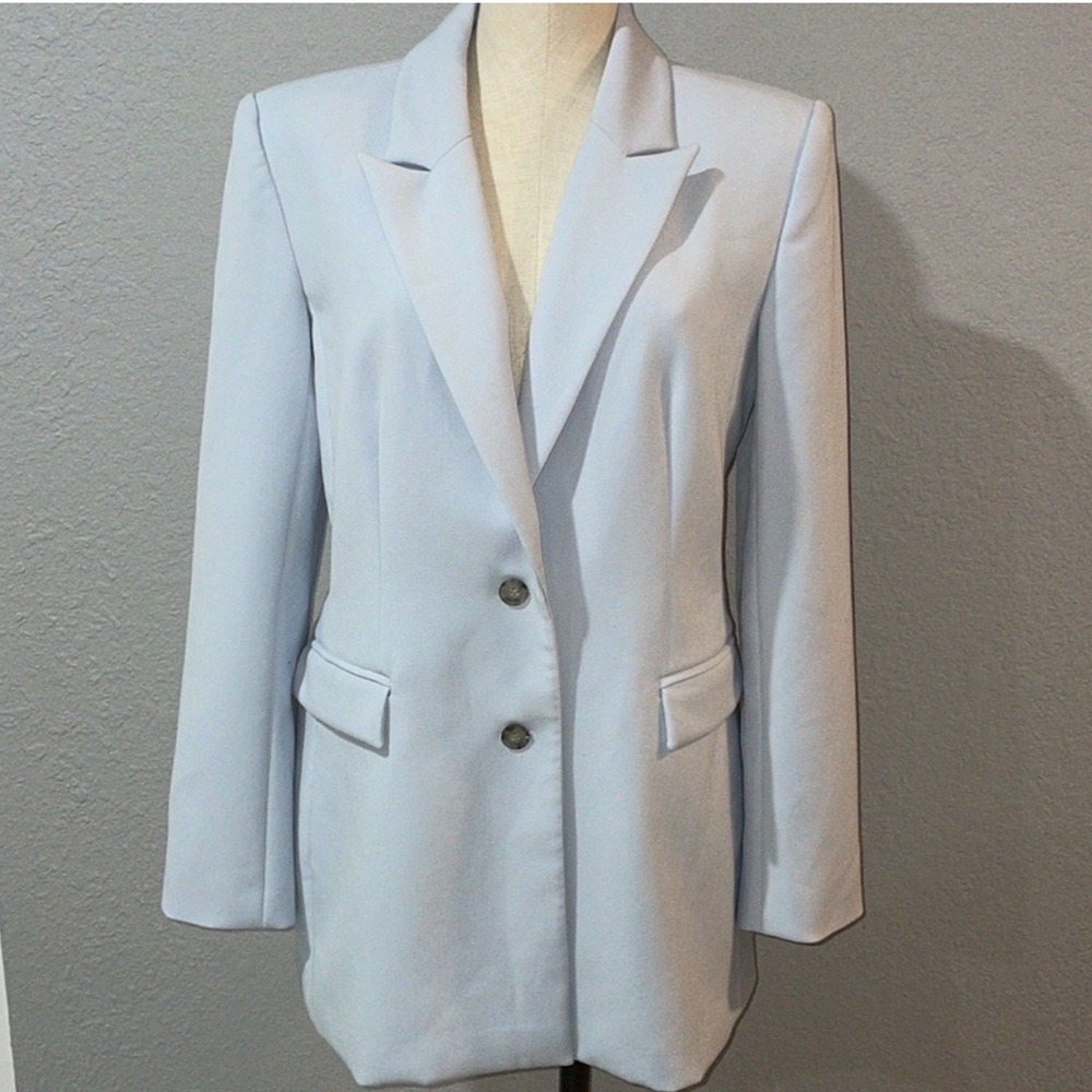 Something Navy Light Blue Blazer Jacket